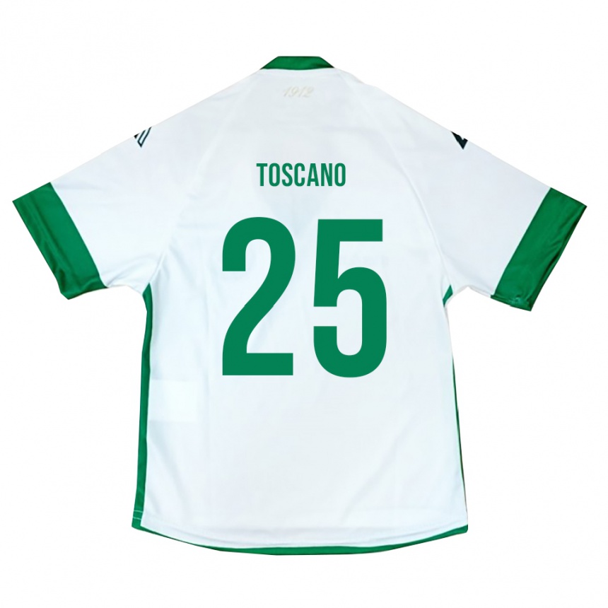 ילדים כדורגל מרקו טוסקנו #25 לבן ירוק כחול הרחק ג'רזי 2025/26
