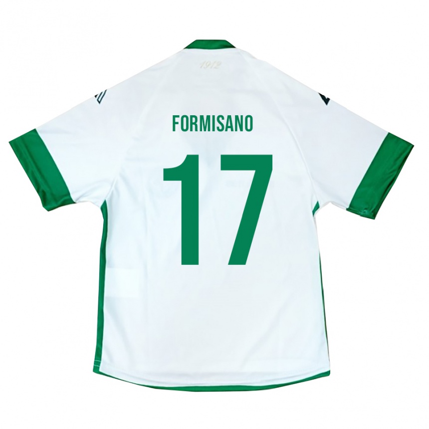 ילדים כדורגל Pasquale Formisano #17 לבן ירוק כחול הרחק ג'רזי 2025/26