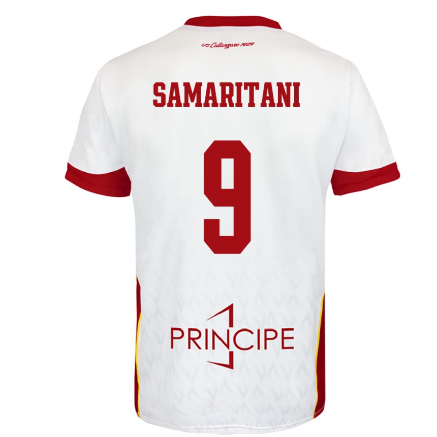 ילדים כדורגל כריסטיאן סמאריתני #9 לבן אדום הרחק ג'רזי 2025/26