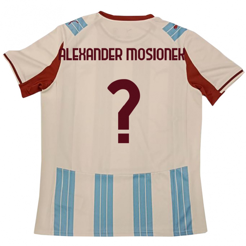 ילדים כדורגל Kamil Alexander Mosionek #0 תכלת לבן הרחק ג'רזי 2025/26