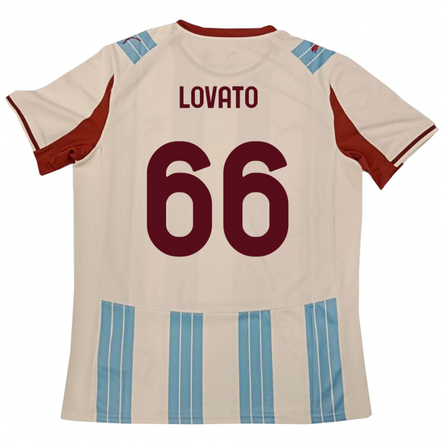 ילדים כדורגל מתאו לובאטו #66 תכלת לבן הרחק ג'רזי 2025/26