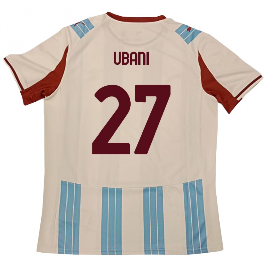 ילדים כדורגל מרלון אובני #27 תכלת לבן הרחק ג'רזי 2025/26 ילדים כדורגל מרלון אובני #27 תכלת לבן הרחק ג'רזי 2025/26