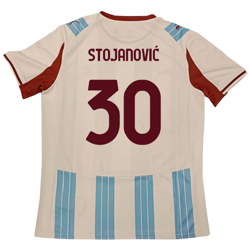 ילדים כדורגל פטאר סטויאנוביץ' #30 תכלת לבן הרחק ג'רזי 2025/26