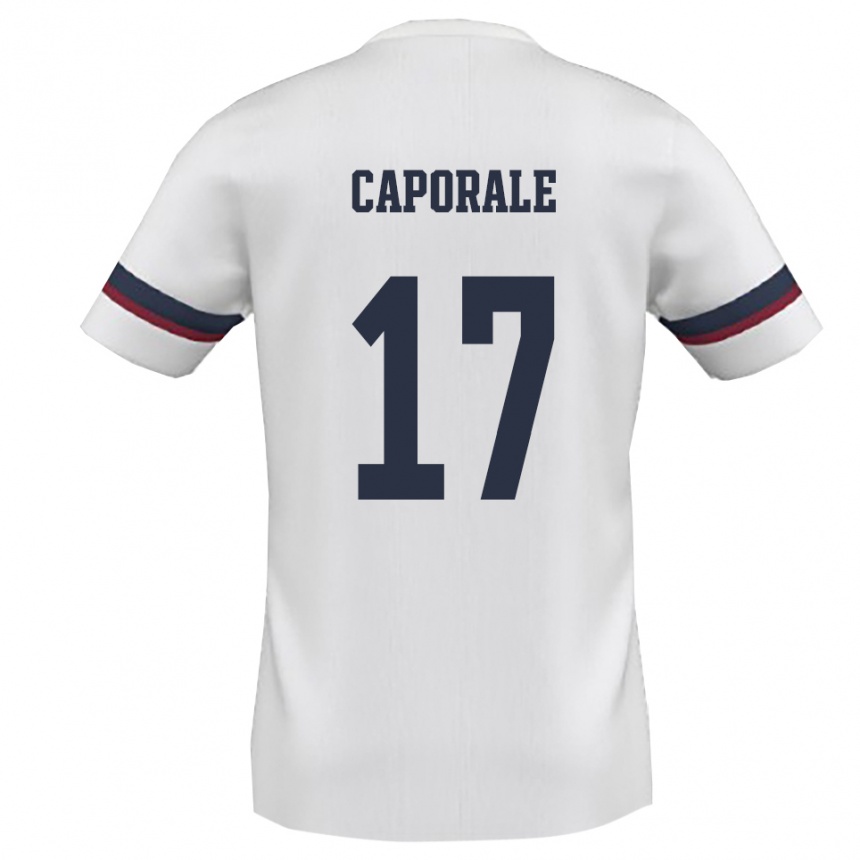 ילדים כדורגל אלסנדרו קפורלה #17 לבן אדום הרחק ג'רזי 2025/26