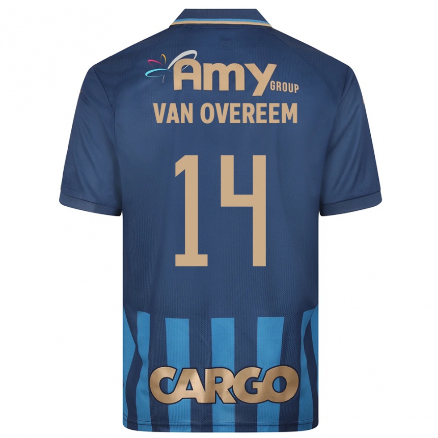 ילדים כדורגל יוריס ואן אובריים #14 כחול נייבי כחול הרחק ג'רזי 2025/26