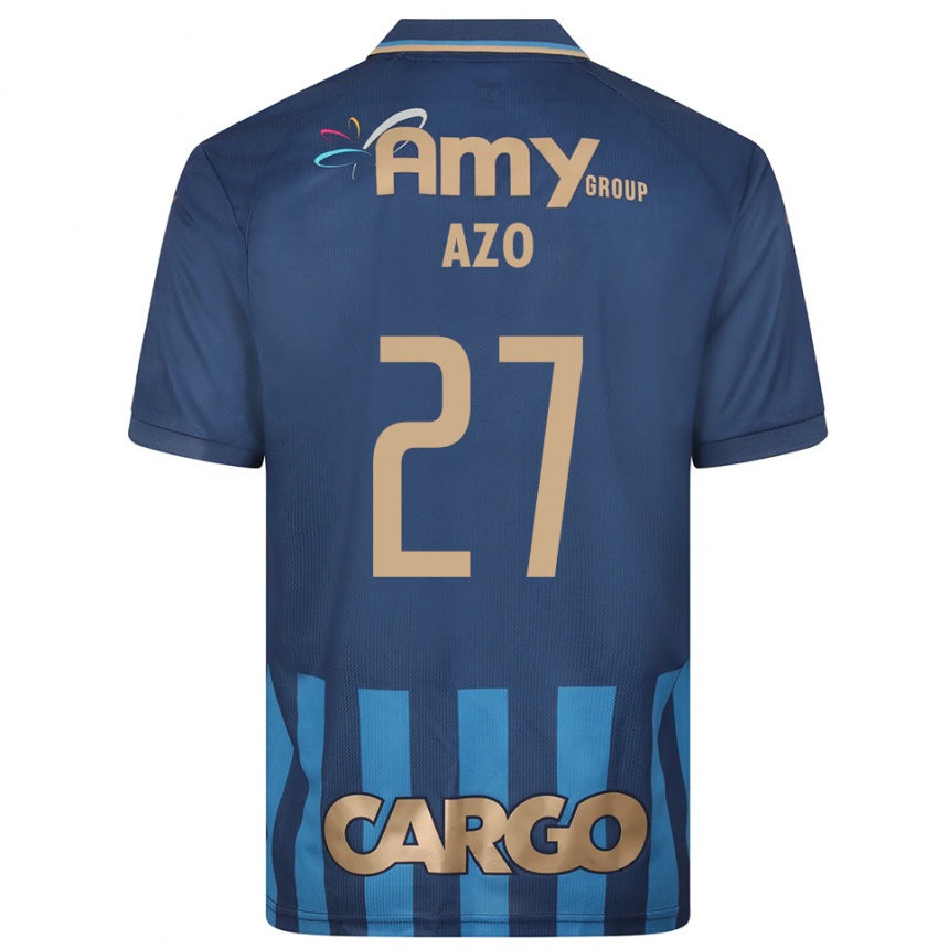 ילדים כדורגל אורי נתן אזו #27 כחול נייבי כחול הרחק ג'רזי 2025/26
