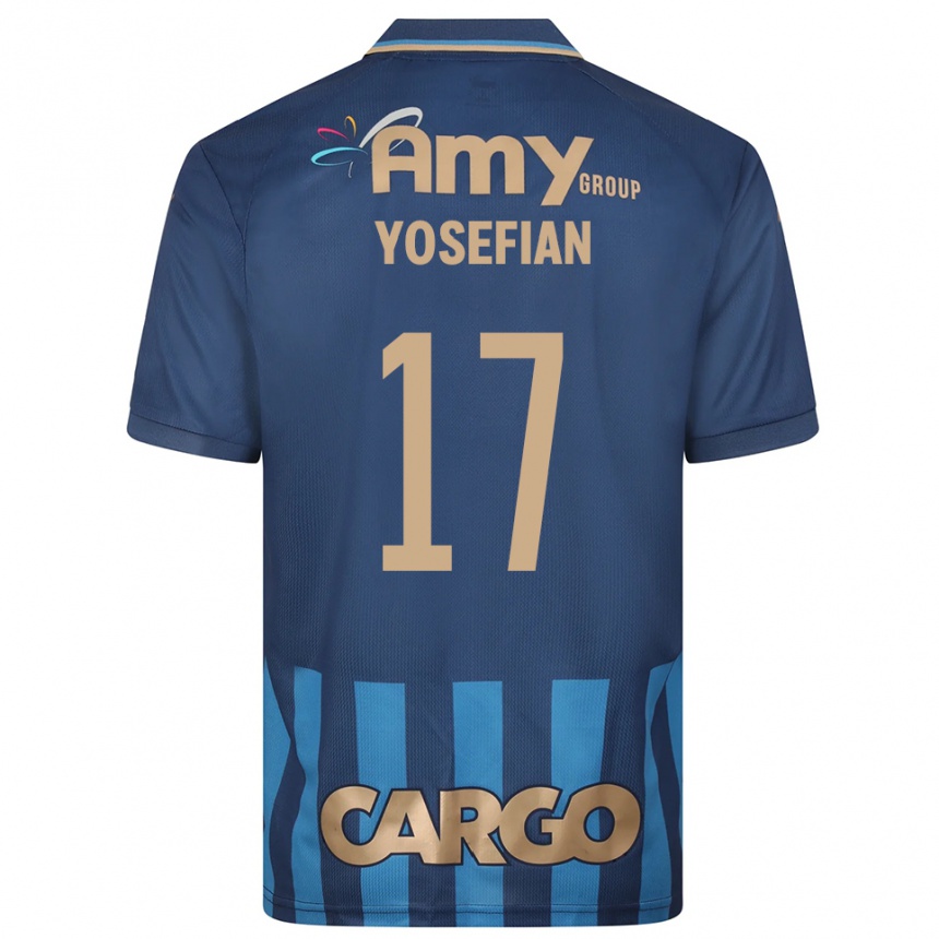ילדים כדורגל Harel Yosefian #17 כחול נייבי כחול הרחק ג'רזי 2025/26
