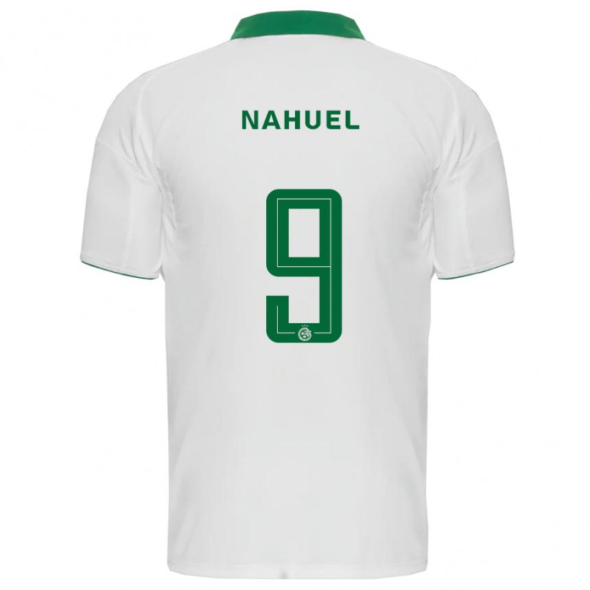 ילדים כדורגל מתיאס נהואל #9 לבן ירוק הרחק ג'רזי 2025/26