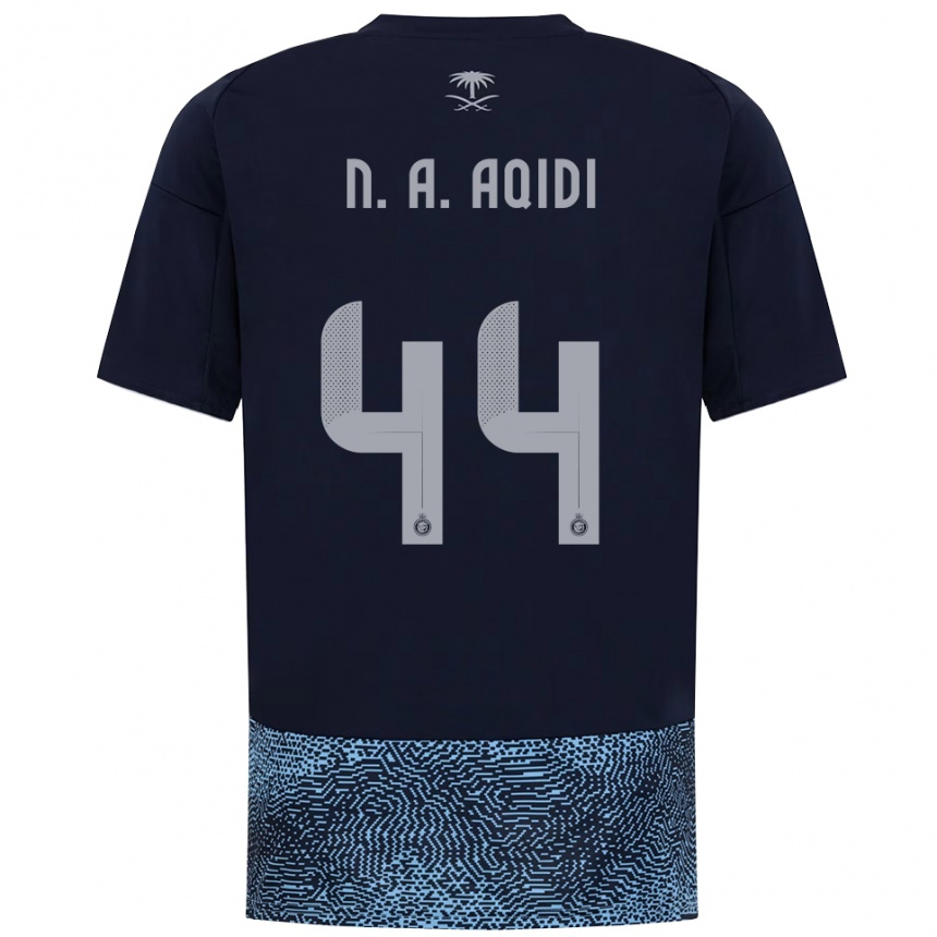 ילדים כדורגל נוואף אלעקידי #44 כחול נייבי תכלת הרחק ג'רזי 2025/26