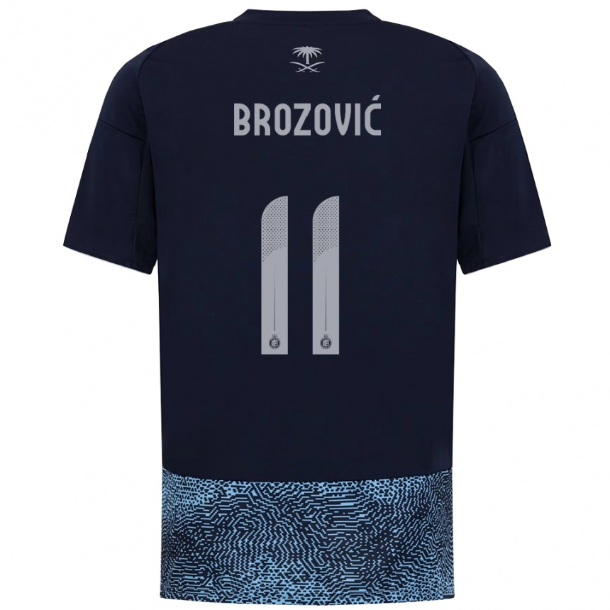 ילדים כדורגל מרצלו ברוזוביץ' #11 כחול נייבי תכלת הרחק ג'רזי 2025/26