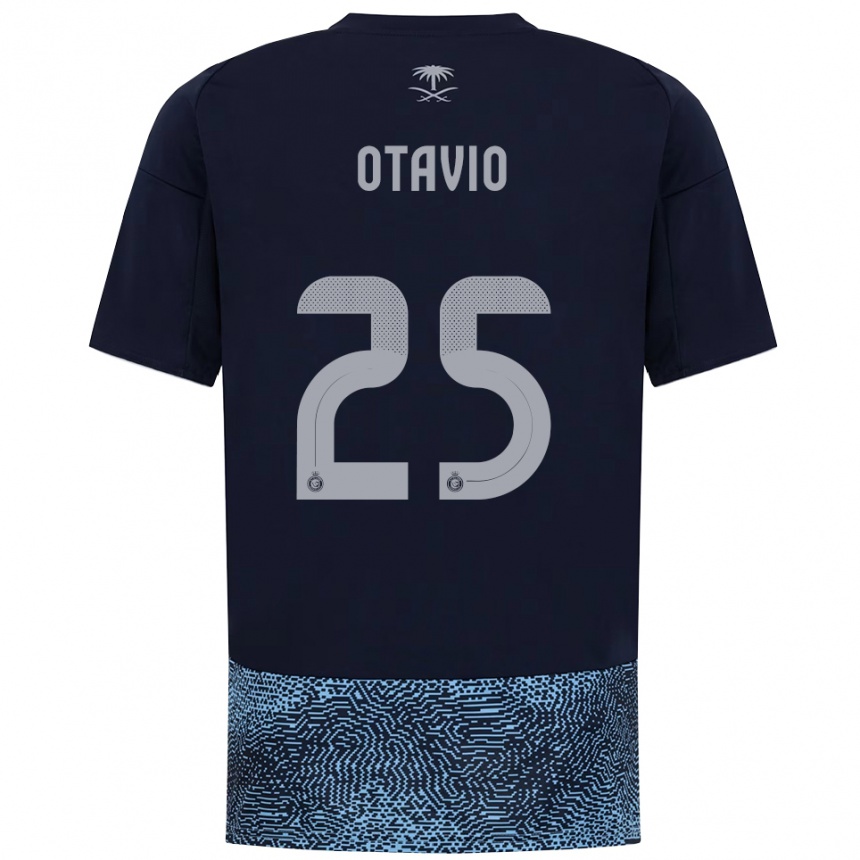 ילדים כדורגל אוטביו #25 כחול נייבי תכלת הרחק ג'רזי 2025/26