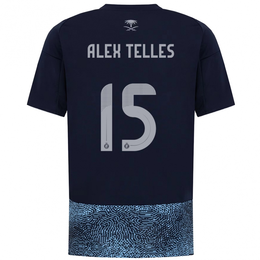 ילדים כדורגל אלכס טלס #15 כחול נייבי תכלת הרחק ג'רזי 2025/26