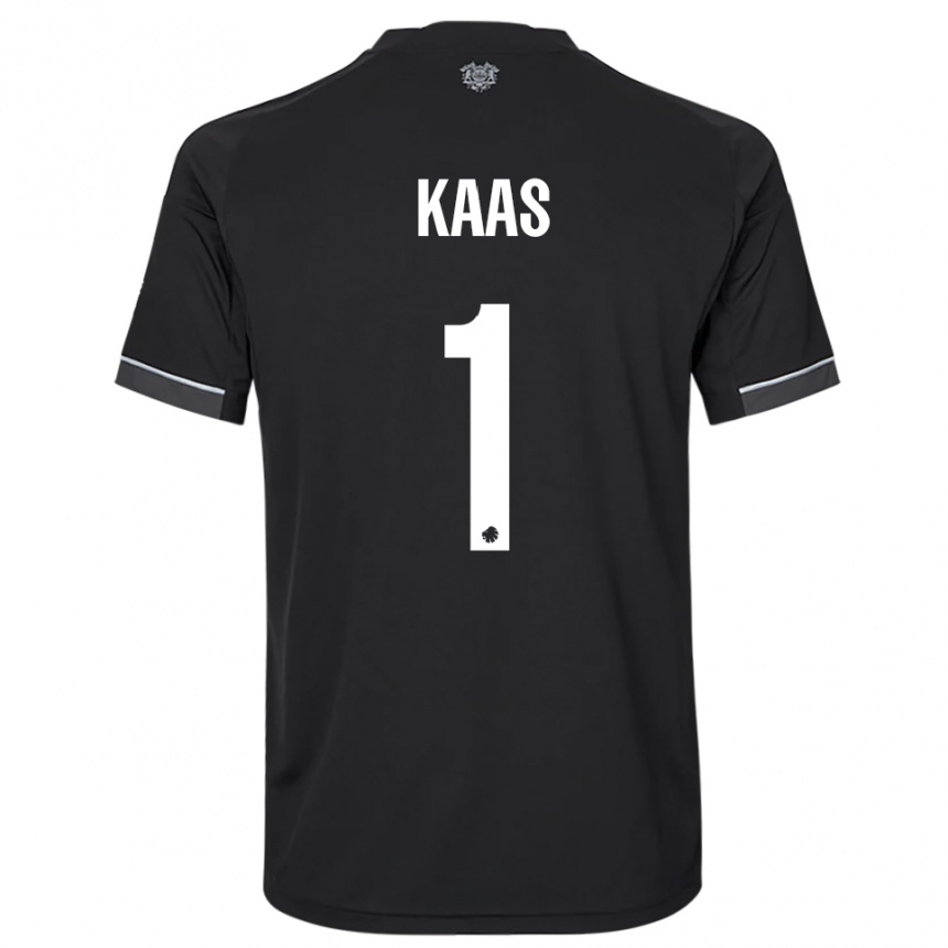 ילדים כדורגל אנה לואיז קוס #1 שחור לבן הרחק ג'רזי 2025/26