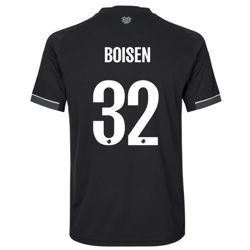 ילדים כדורגל פרדריקה קאיוס בואסן #32 שחור לבן הרחק ג'רזי 2025/26