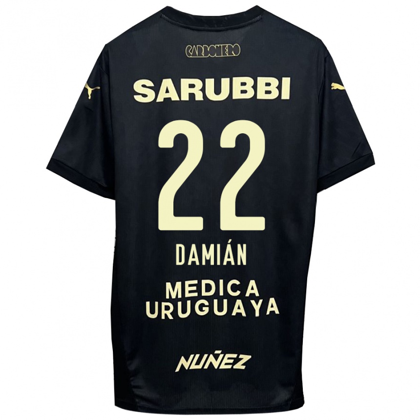 ילדים כדורגל דמיאן סוארס #22 שחור זהב הרחק ג'רזי 2025/26