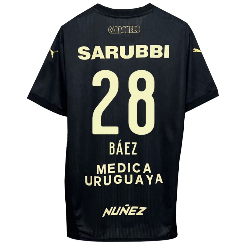 ילדים כדורגל חיימה באאס #28 שחור זהב הרחק ג'רזי 2025/26