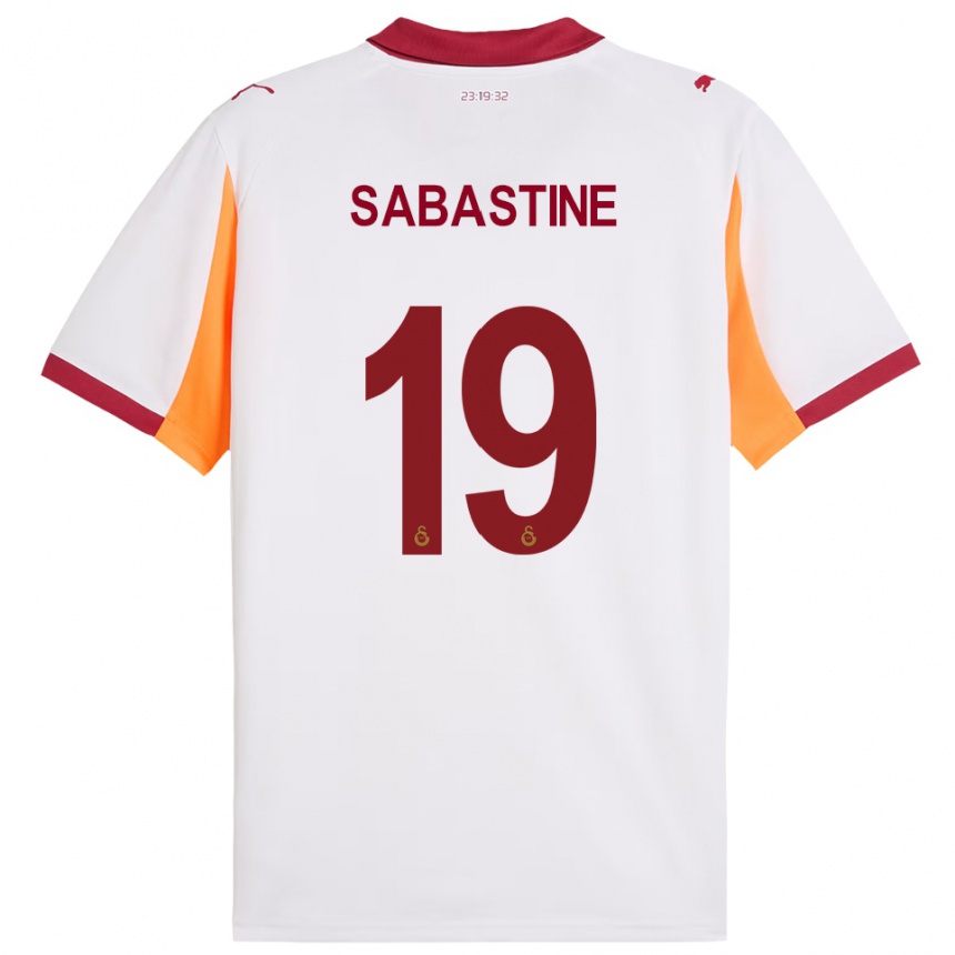 ילדים כדורגל קיומה סבסטיאן משגשגת #19 לבן אדום הרחק ג'רזי 2025/26