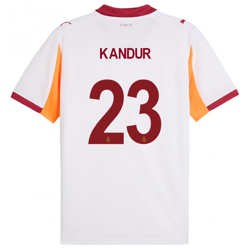 ילדים כדורגל מוגיי אינאן קנדור #23 לבן אדום הרחק ג'רזי 2025/26