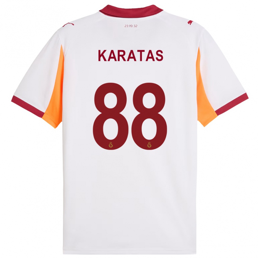 ילדים כדורגל קאזימג’אן קרטאש #88 לבן אדום הרחק ג'רזי 2025/26