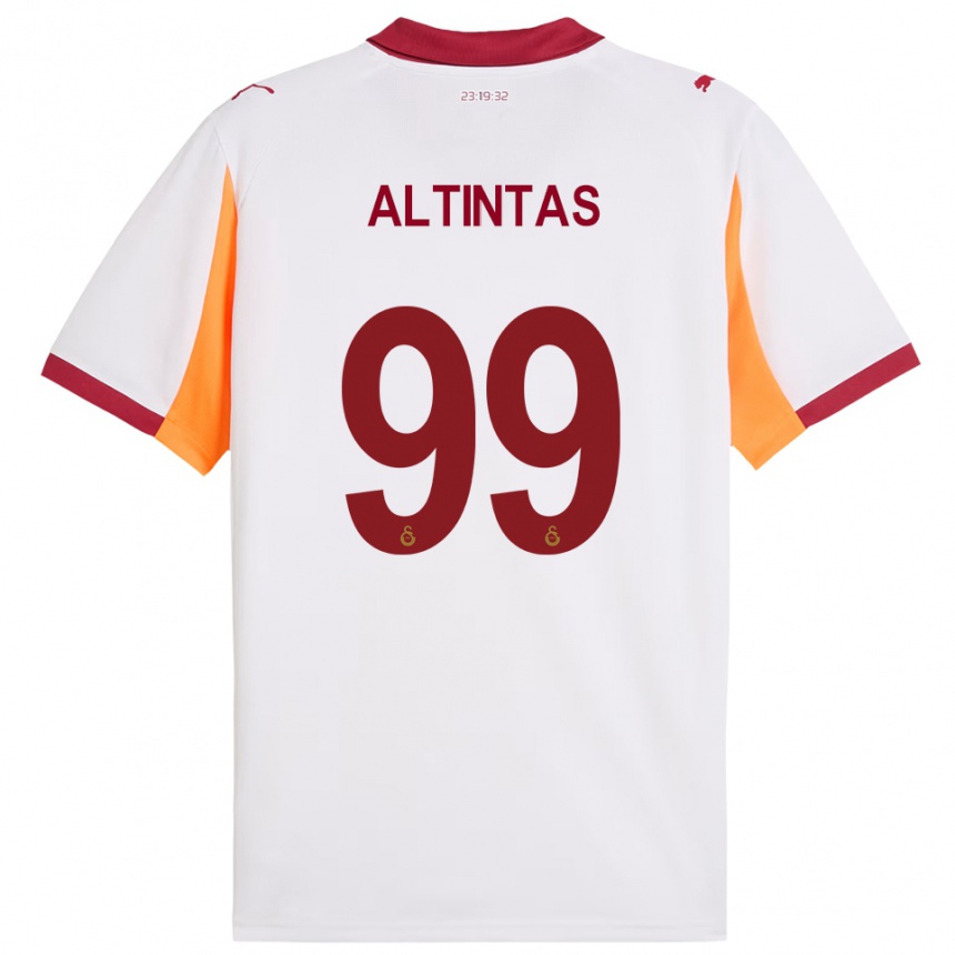 ילדים כדורגל בנאן אלטינטאש #99 לבן אדום הרחק ג'רזי 2025/26