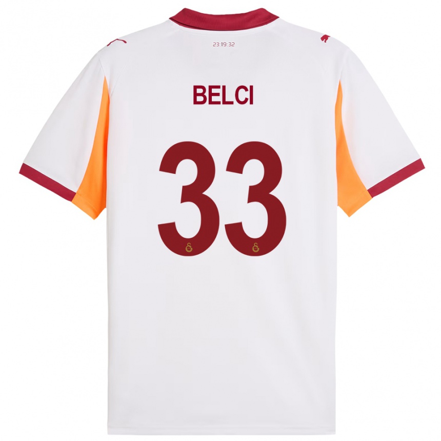 ילדים כדורגל צ׳יגדאם בלצ'י #33 לבן אדום הרחק ג'רזי 2025/26