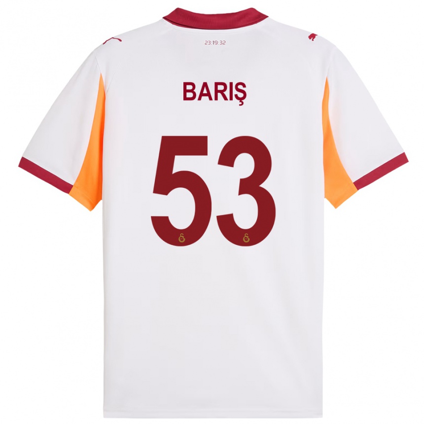 ילדים כדורגל באריש אלפר יילמאז #53 לבן אדום הרחק ג'רזי 2025/26