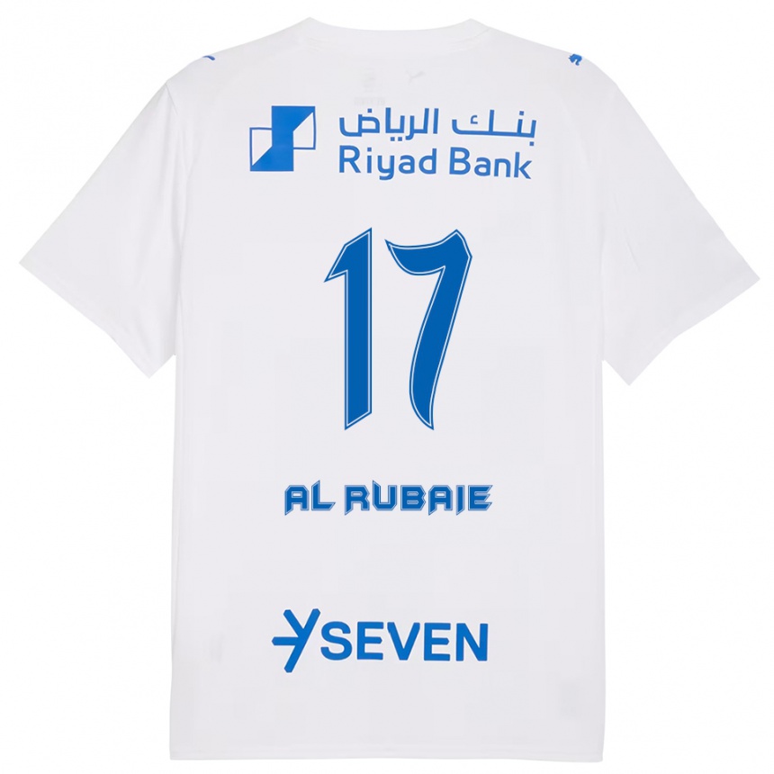 ילדים כדורגל מוחמד א-רביעי #17 לבן כחול הרחק ג'רזי 2025/26