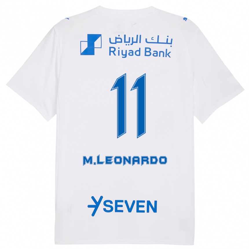 ילדים כדורגל מרקוס לאונרדו #11 לבן כחול הרחק ג'רזי 2025/26