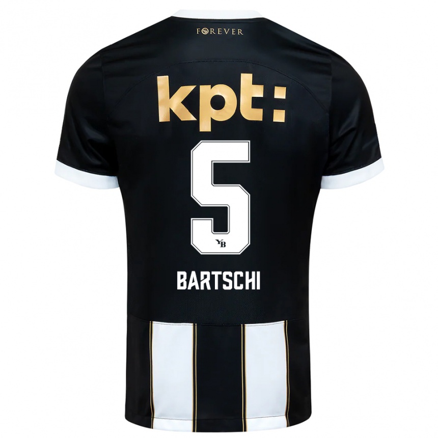 ילדים כדורגל לורנה ברטשי #5 שחור לבן הרחק ג'רזי 2025/26