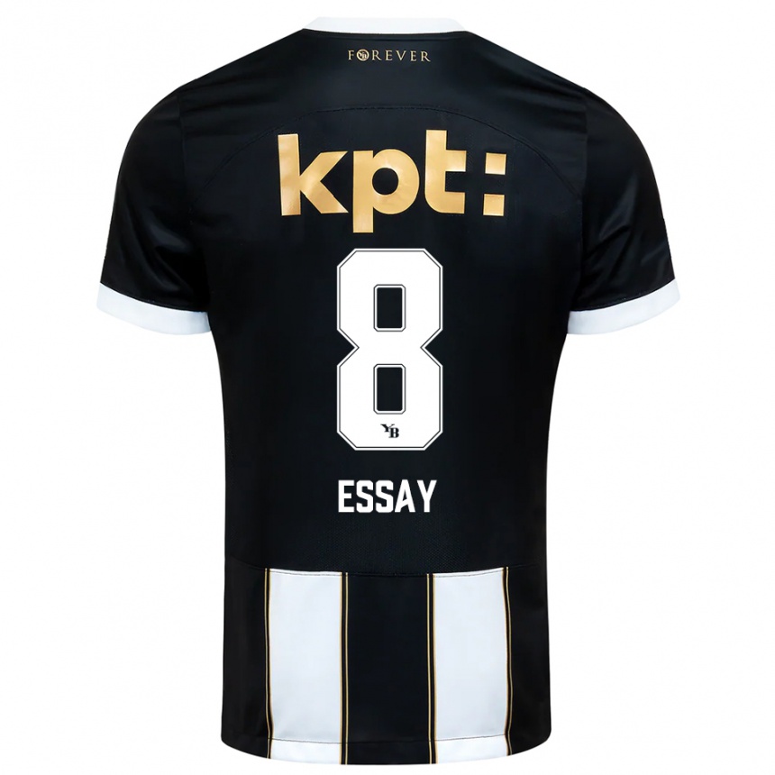 ילדים כדורגל Perceval Essay #8 שחור לבן הרחק ג'רזי 2025/26