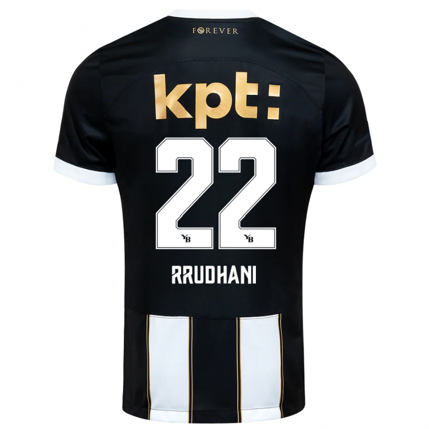ילדים כדורגל דונת רודאני #22 שחור לבן הרחק ג'רזי 2025/26