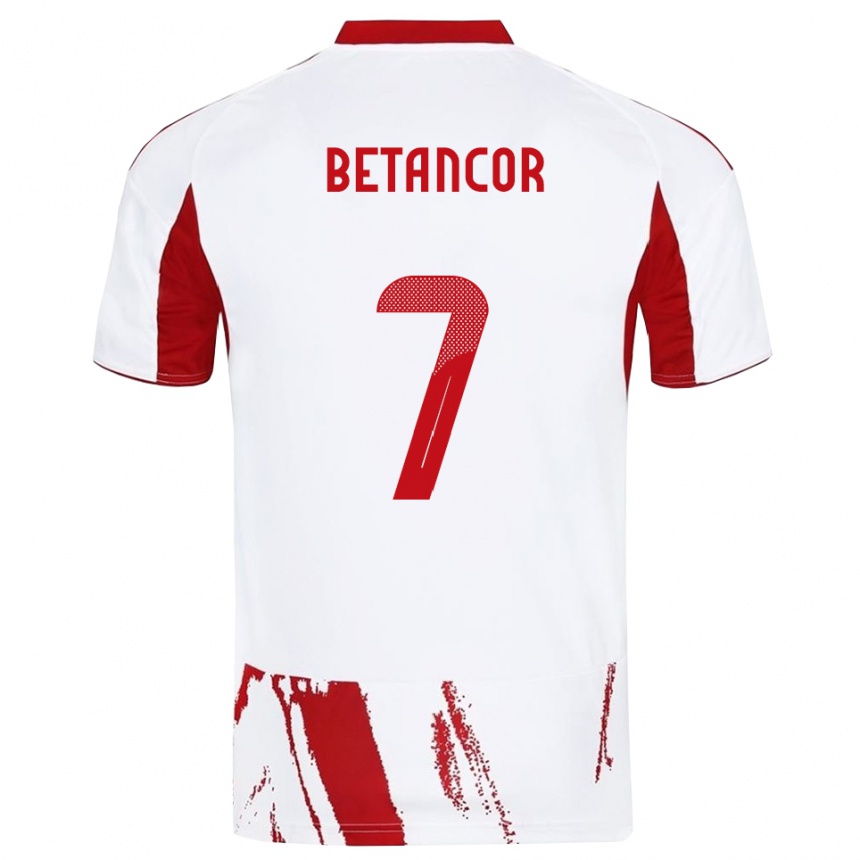 ילדים כדורגל ייפטה בטנקור #7 לבן אדום הרחק ג'רזי 2025/26