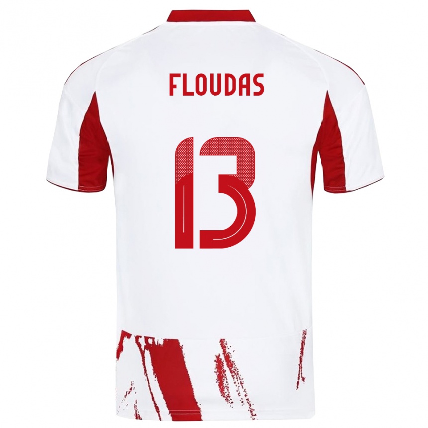 ילדים כדורגל אפוסטולוס פלודאס #13 לבן אדום הרחק ג'רזי 2025/26