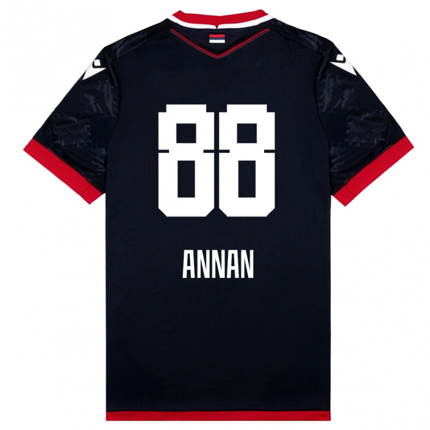 ילדים כדורגל איבן-עזר אנאן #88 שחור אדום הרחק ג'רזי 2025/26