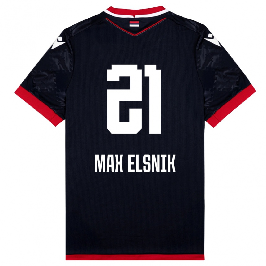 ילדים כדורגל טימי מקס אלשניק #21 שחור אדום הרחק ג'רזי 2025/26