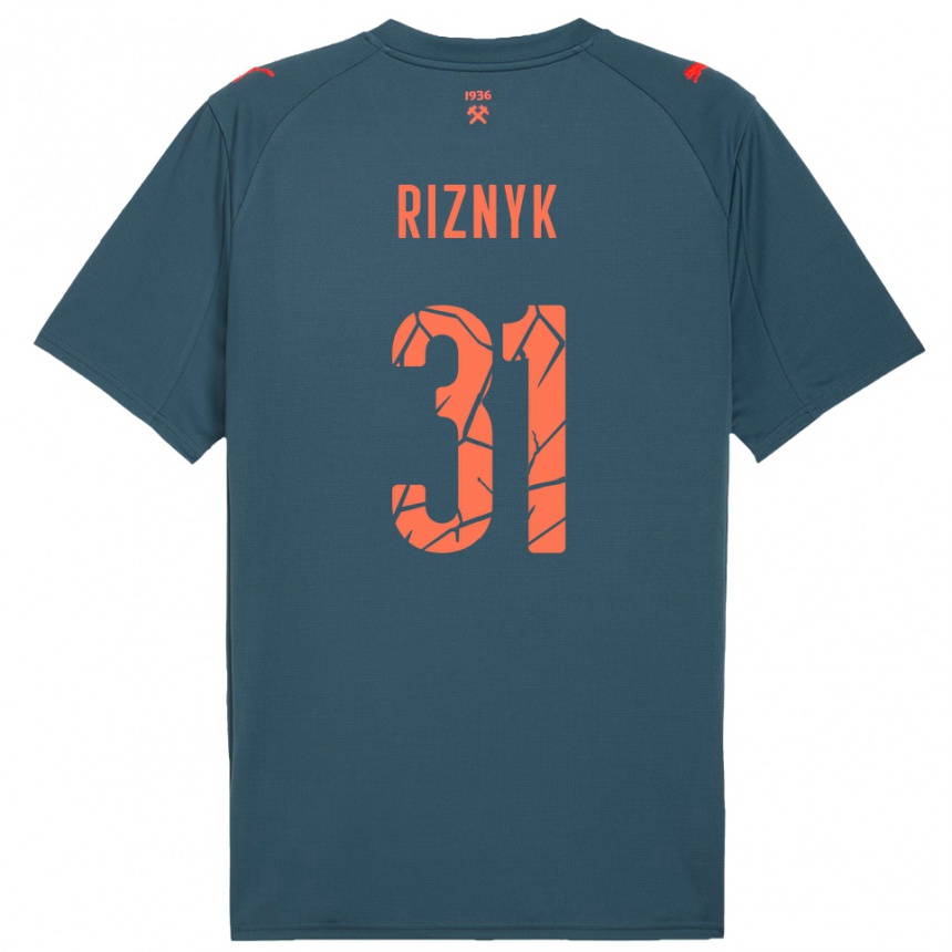 ילדים כדורגל דמיטרו ריזניק #31 כחול נייבי אדום הרחק ג'רזי 2025/26