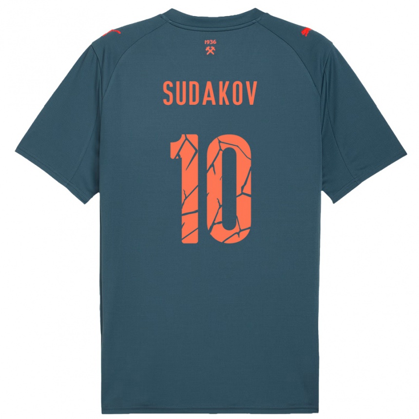 ילדים כדורגל האורהי סודאקוב #10 כחול נייבי אדום הרחק ג'רזי 2025/26