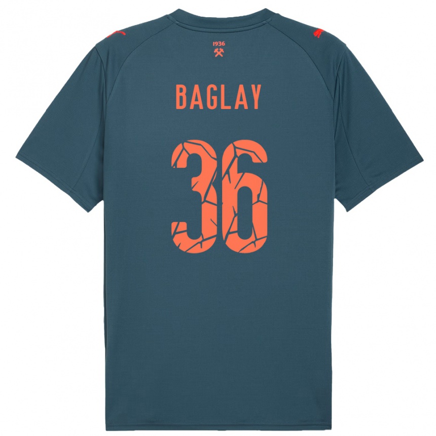 ילדים כדורגל Rostyslav Baglay #36 כחול נייבי אדום הרחק ג'רזי 2025/26