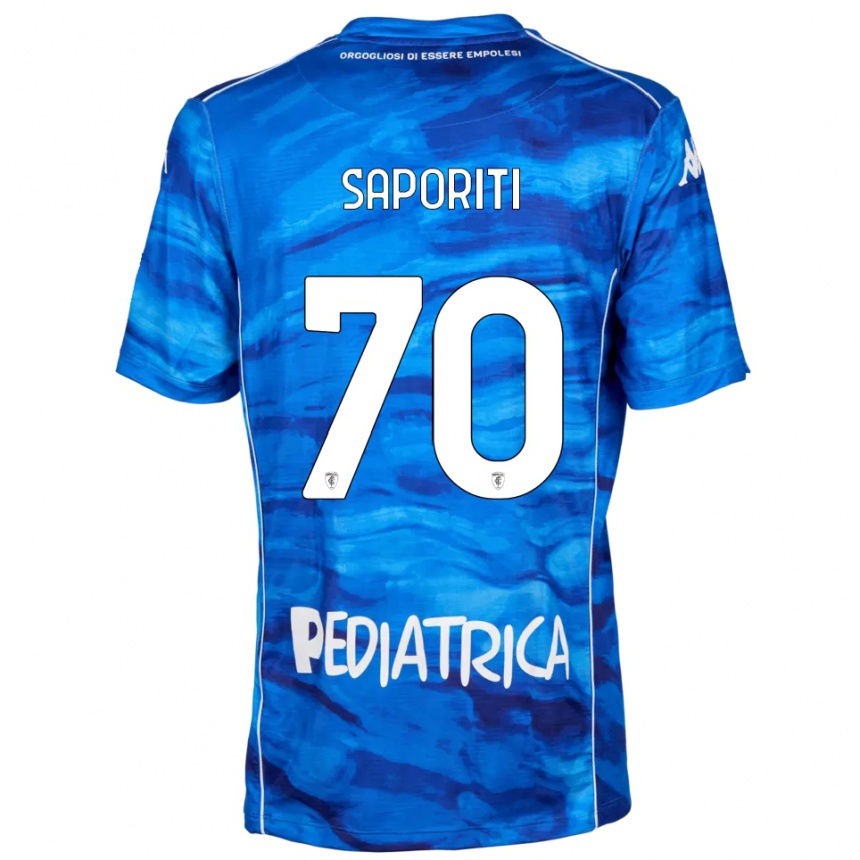 גברים כדורגל אדוארדו ספוריטי #70 כחול לבן ג'רזי ביתית 2025/26
