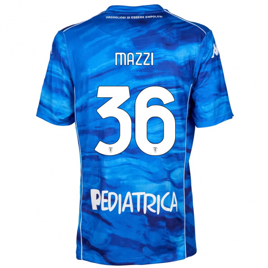 גברים כדורגל Nicola Mazzi #36 כחול לבן ג'רזי ביתית 2025/26