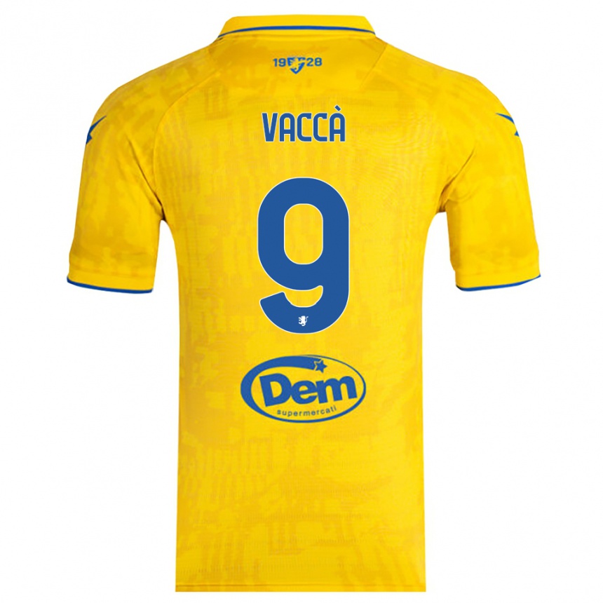 גברים כדורגל אנטוניו ג׳וניור ואקה #9 צהוב כחול ג'רזי ביתית 2025/26