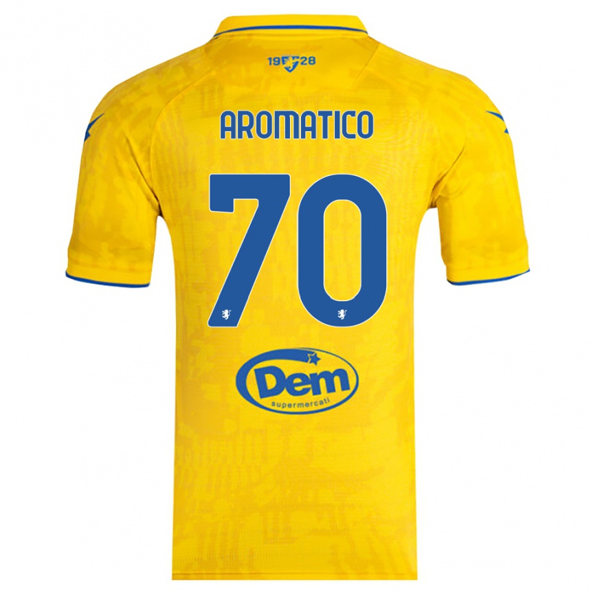 גברים כדורגל Raul Aromatico #70 צהוב כחול ג'רזי ביתית 2025/26
