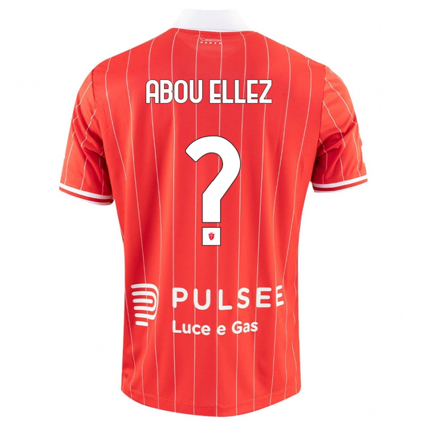 גברים כדורגל Amir Abou Ellez #0 אדום לבן ג'רזי ביתית 2025/26