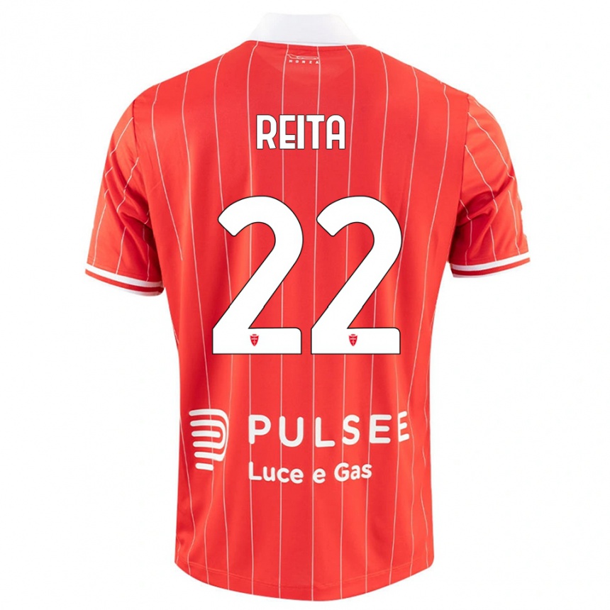 גברים כדורגל Francesco Reita #22 אדום לבן ג'רזי ביתית 2025/26