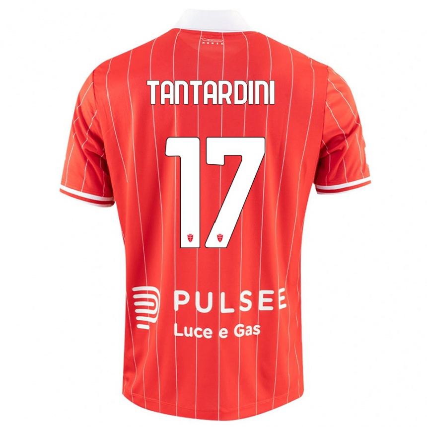 גברים כדורגל Tommaso Tantardini #17 אדום לבן ג'רזי ביתית 2025/26