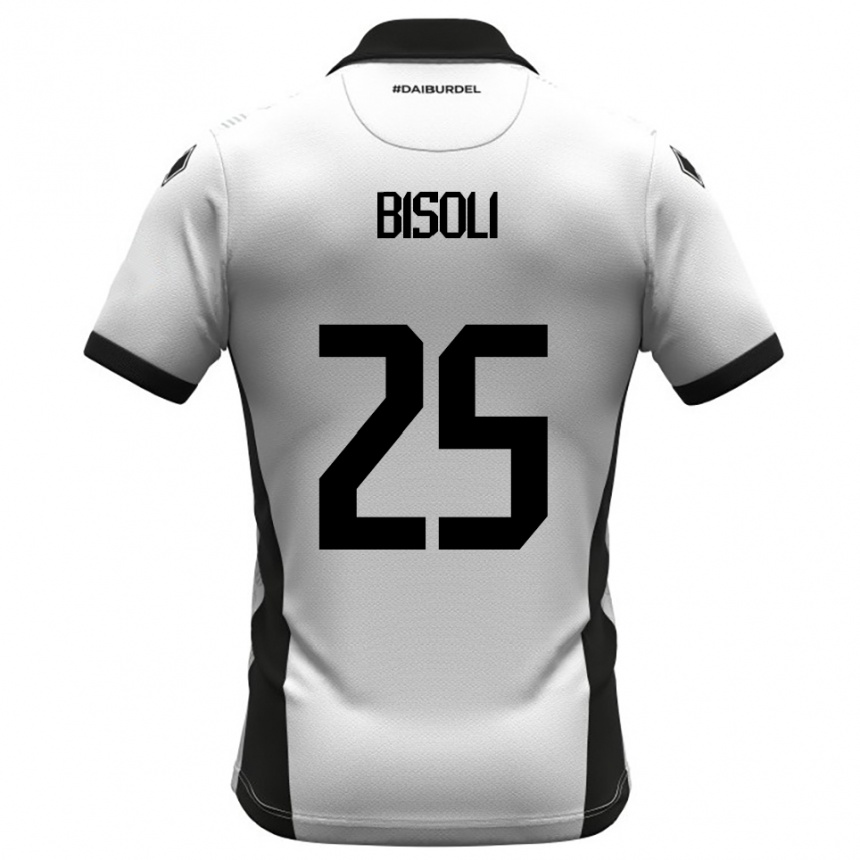 גברים כדורגל Dimitri Bisoli #25 לבן שחור כתום ג'רזי ביתית 2025/26