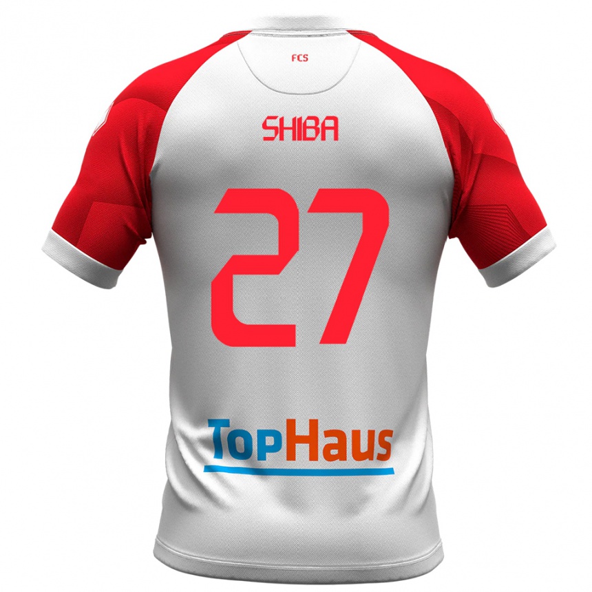 גברים כדורגל כריסטיאן שיבא #27 לבן אדום ג'רזי ביתית 2025/26