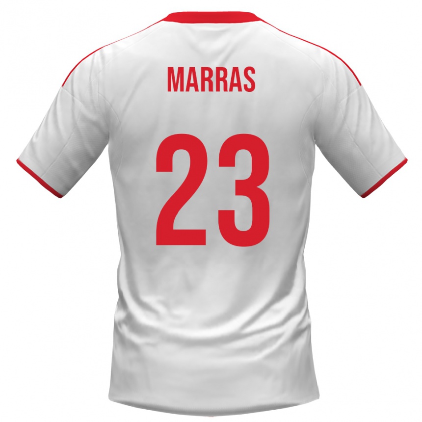 גברים כדורגל טומאסו סימון מרס #23 לבן אדום ג'רזי ביתית 2025/26
