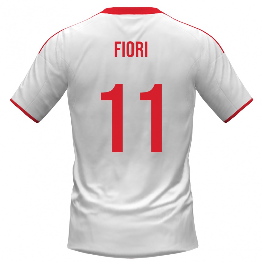 גברים כדורגל Antonio Fiori #11 לבן אדום ג'רזי ביתית 2025/26