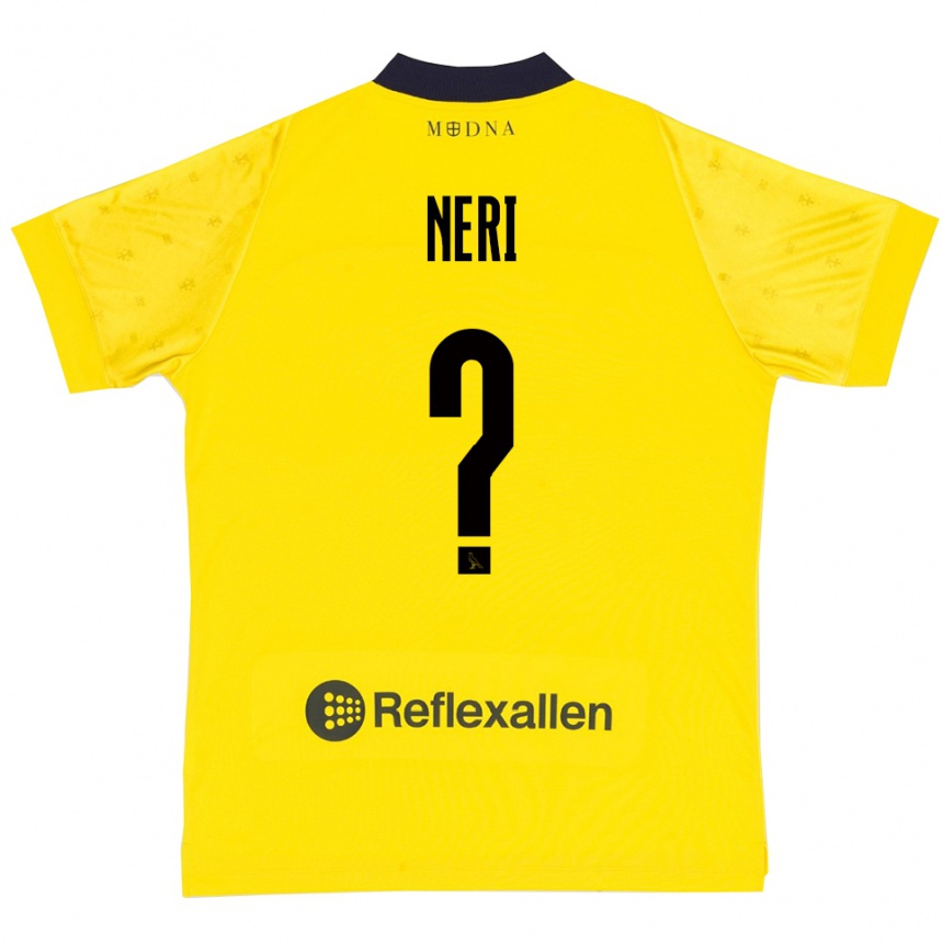 גברים כדורגל Jacopo Neri #0 צהוב כחול נייבי ג'רזי ביתית 2025/26